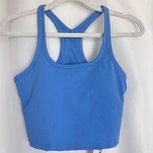 NWT Gold Hinge Blue Racerback Sports Bra Size XS